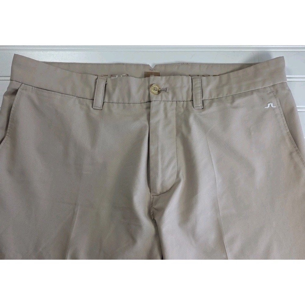 J Lindegerg Pants Mens 31x32 Beige Golf Regular Fit Performance Stretch